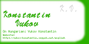 konstantin vukov business card